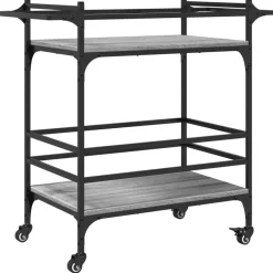 vidaXL Küchenwagen Grau Sonoma 82x40x78,5 cm Holzwerkstoff