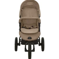 vidaXL Kinderwagen Taupe Stahl