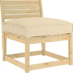 vidaXL Kissen Beige 70 x 70 x 12 cm Oxford-Stoff