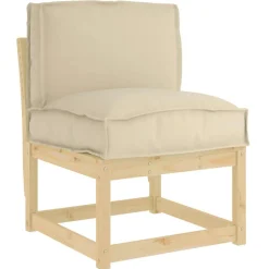 vidaXL Kissen Beige 50 x 40 x 12 cm Oxford-Stoff
