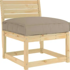 vidaXL Kissen Taupe 70 x 70 x 12 cm Oxford-Stoff