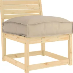 vidaXL Kissen Taupe 50 x 50 x 12 cm Oxford-Stoff
