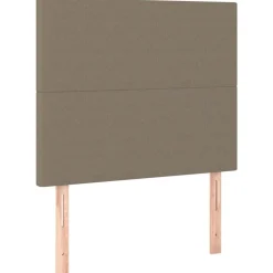 vidaXL Kopfteil Taupe 80x5x118/128 cm Stoff
