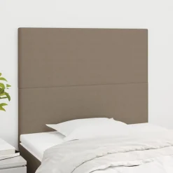 vidaXL Kopfteil Taupe 80x5x118/128 cm Stoff