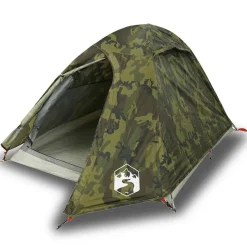 vidaXL Kuppel-Campingzelt 2 Personen Tarnmuster Wasserdicht