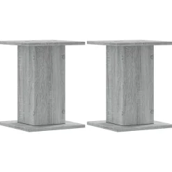 vidaXL Lautsprecherständer 2 Stk. Grau Sonoma 30x30x40cm Holzwerkstoff