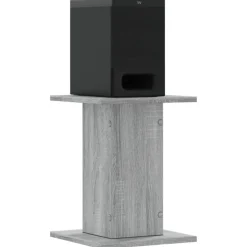 vidaXL Lautsprecherständer 2 Stk. Grau Sonoma 30x30x40cm Holzwerkstoff