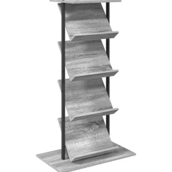 vidaXL Magazinregal Graues Sonoma 68 x 40 x 123.5 cm Holzwerkstoff
