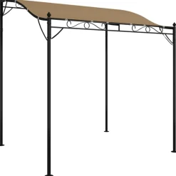 vidaXL Markise Taupe 2x2,3 m 180 g/m² Stoff und Stahl