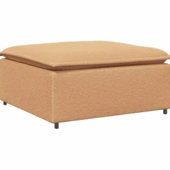 vidaXL Modulares Sofa Fußhocker-Modul Beige 100x100x48 cm