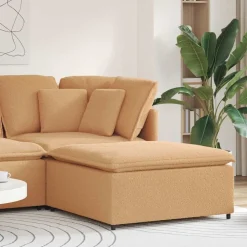 vidaXL Modulares Sofa Fußhocker-Modul Beige 100x100x48 cm