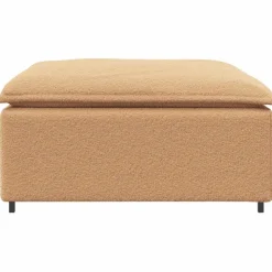 vidaXL Modulares Sofa Fußhocker-Modul Beige 100x100x48 cm