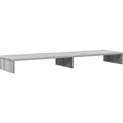 vidaXL Monitorständer Grau Sonoma 100x27x10 cm Holzwerkstoff