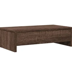 vidaXL Monitorständer mit Schubladen Braun Eichen-Optik 50x27x15 cm