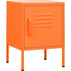vidaXL Nachttisch Orange 35x35x51 cm Stahl