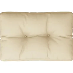 vidaXL Palettenkissen Beige 50x40x12 cm Stoff