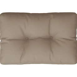 vidaXL Palettenkissen Taupe 50x40x12 cm Stoff