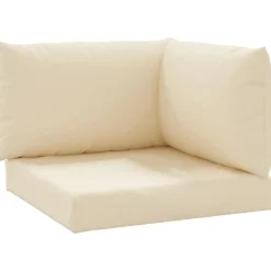 vidaXL Palettenkissen 3-tlg. Beige Oxford-Gewebe