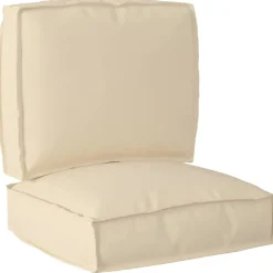 vidaXL Palettenkissenset 2 pcs Beige Oxford-Stoff