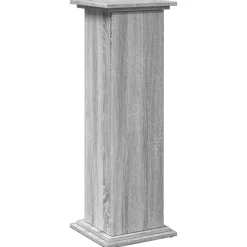vidaXL Postament mit Stauraum Grau Sonoma 31x30x90 cm Holzwerkstoff