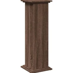 vidaXL Postament mit Stauraum Eichen-Optik 31x30x90 cm Holzwerkstoff