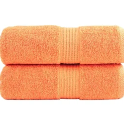 vidaXL Premium Waschhandtücher SOLUND 2 Stück Orange 30x30 cm 600 g/m²