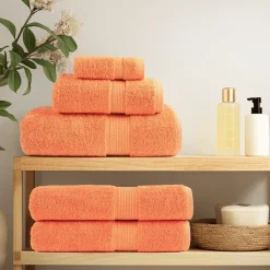vidaXL Premium Waschhandtücher SOLUND 2 Stück Orange 30x30 cm 600 g/m²