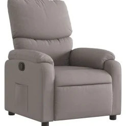vidaXL Relaxsessel Taupe Stoff