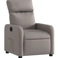 vidaXL Relaxsessel Taupe Stoff