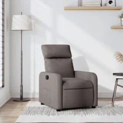 vidaXL Relaxsessel Taupe Stoff