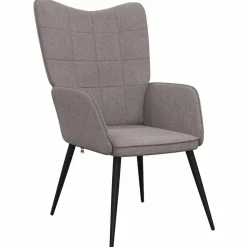 vidaXL Relaxsessel Taupe Stoff