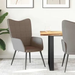 vidaXL Relaxsessel Taupe Stoff
