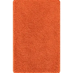 vidaXL Rutschfeste Badmatte Orange 60 x 90 cm PP