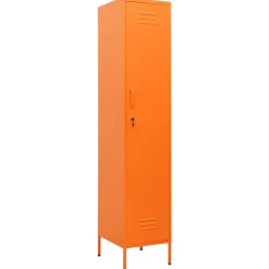 vidaXL Schließfachschrank Orange 35x46x180 cm Stahl