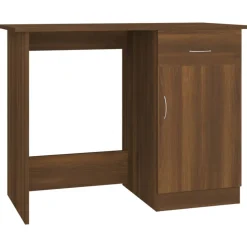 vidaXL Schreibtisch Braun Eichen-Optik 100x50x76 cm Holzwerkstoff