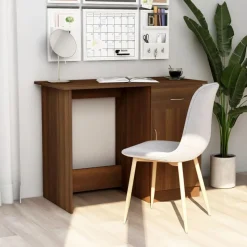 vidaXL Schreibtisch Braun Eichen-Optik 100x50x76 cm Holzwerkstoff