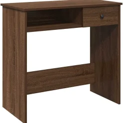 vidaXL Schreibtisch Braun Eichen-Optik 80x40x75 cm Holzwerkstoff