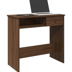 vidaXL Schreibtisch Braun Eichen-Optik 80x40x75 cm Holzwerkstoff