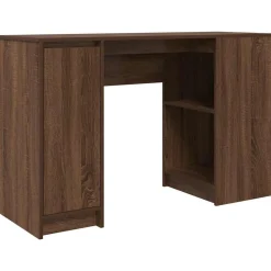 vidaXL Schreibtisch Braun Eichen-Optik 120x42x76 cm Holzwerkstoff