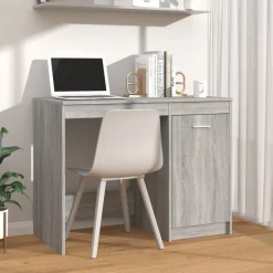 vidaXL Schreibtisch Grau Sonoma 100x50x76 cm Holzwerkstoff