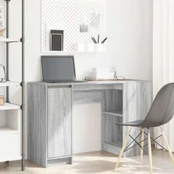 vidaXL Schreibtisch Grau Sonoma 120x42x76 cm Holzwerkstoff