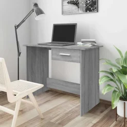 vidaXL Schreibtisch Grau Sonoma 100x50x76 cm Holzwerkstoff