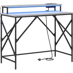 vidaXL Schreibtisch Graues Sonoma 100 x 50 x 86,5 cm Holzwerkstoff