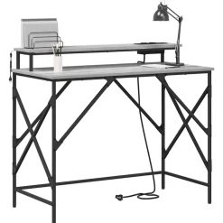 vidaXL Schreibtisch Graues Sonoma 100 x 50 x 86,5 cm Holzwerkstoff