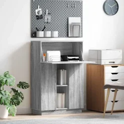 vidaXL Schreibtisch Graues Sonoma 71.5 x 31.5 x 106.5 cm Holzwerkstoff