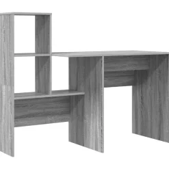 vidaXL Schreibtisch Graues Sonoma 131,5 x 50 x 106,5 cm Holzwerkstoff