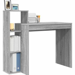 vidaXL Schreibtisch Graues Sonoma 100 x 40 x 90 cm Holzwerkstoff