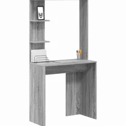 vidaXL Schreibtisch Graues Sonoma 78,5 x 37 x 154,5 cm Holzwerkstoff