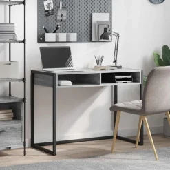 vidaXL Schreibtisch Graues Sonoma 100 x 50 x 75 cm Holzwerkstoff