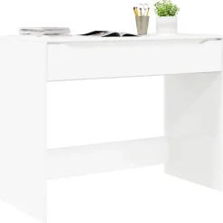 vidaXL Schreibtisch Hochglanz Weiß 100 x 50 x 78 cm Holzwerkstoff